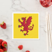 Vlag van Somerset Papieren servetten (Insitu)