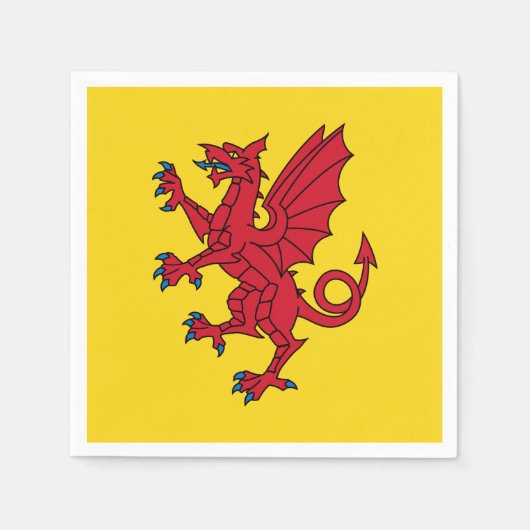 Vlag van Somerset Papieren servetten (Voorkant)