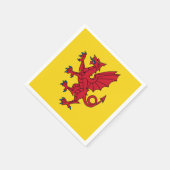 Vlag van Somerset Papieren servetten (Hoek)