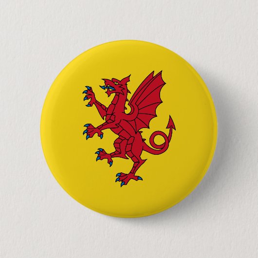 Vlag van Somerset Pinback Button (Voorkant)