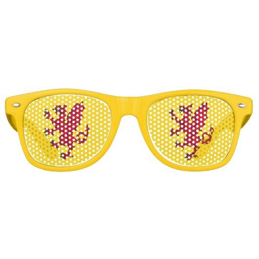 Vlag van Somerset Retro zonnebril (Voorkant)