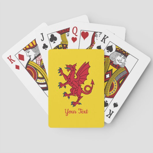 Vlag van Somerset-speelkaarten Pokerkaarten (Achterkant)