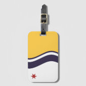 Vlag van South Bend, Indiana Bagagelabel (Voorkant (verticaal))