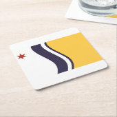 Vlag van South Bend, Indiana Kartonnen Onderzetters (Schuin)