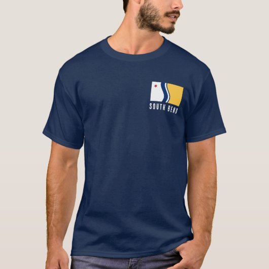 Vlag van South Bend, Indiana T-shirt (Voorkant)