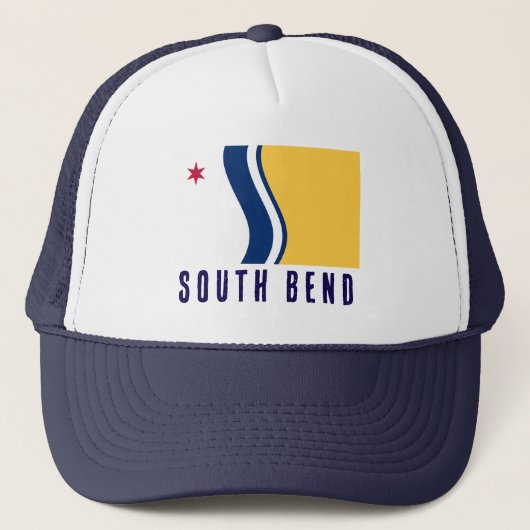 Vlag van South Bend, Indiana Trucker Pet (Voorkant)
