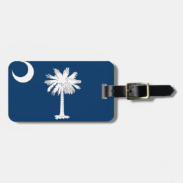 vlag van South Carolina Bagagelabel