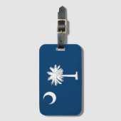 vlag van South Carolina Bagagelabel (Voorkant (verticaal))