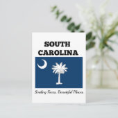 Vlag van South Carolina Briefkaart (Staand voorkant)