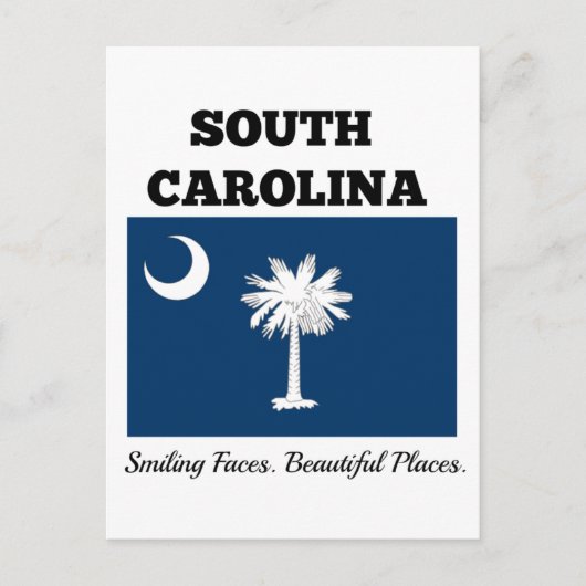 Vlag van South Carolina Briefkaart (Voorkant)