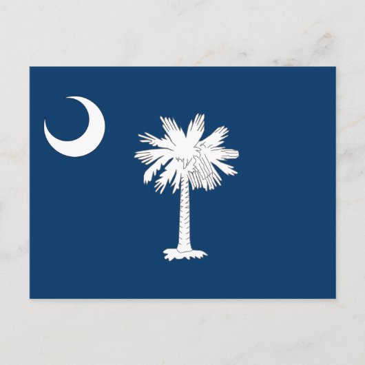 Vlag van South Carolina Briefkaart (Voorkant)
