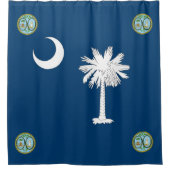 vlag van South Carolina Douchegordijn (Voorkant)
