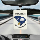 Vlag van South Carolina en Bloem Geel Jessamine Luchtverfrisser