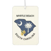 Vlag van South Carolina en Bloem Geel Jessamine Luchtverfrisser (Voorkant)