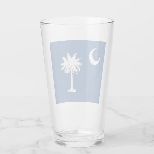 vlag van South Carolina Glas (Achterkant)