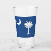 vlag van South Carolina Glas (Voorkant)