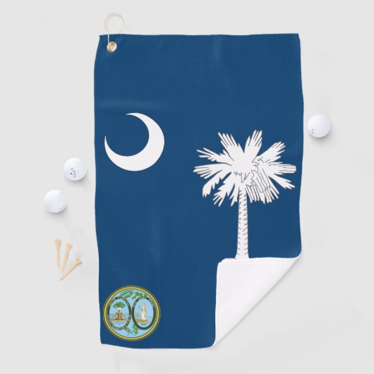 vlag van South Carolina Golfhanddoek (Insitu)
