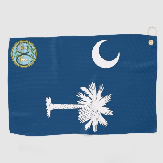vlag van South Carolina Golfhanddoek (Horizontaal)