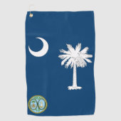 vlag van South Carolina Golfhanddoek (Voorkant)