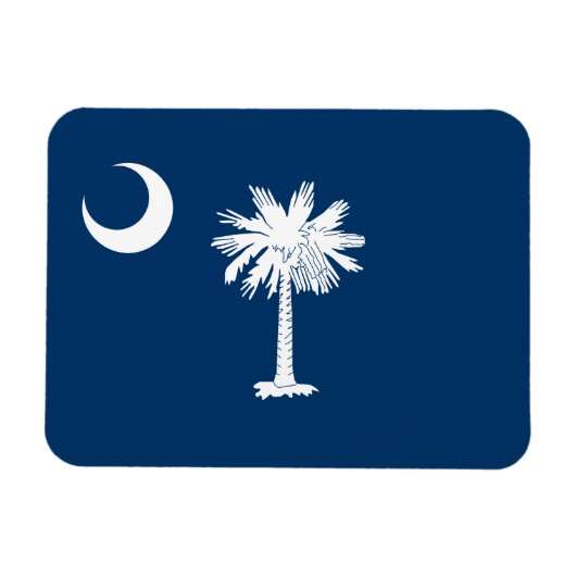 Vlag van South Carolina Magneet (Horizontaal)