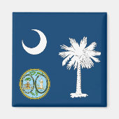 vlag van South Carolina Magneet (Voorkant)