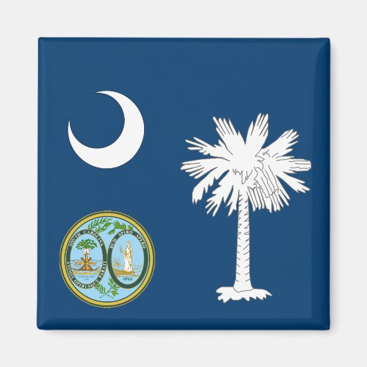 vlag van South Carolina Magneet (Voorkant)