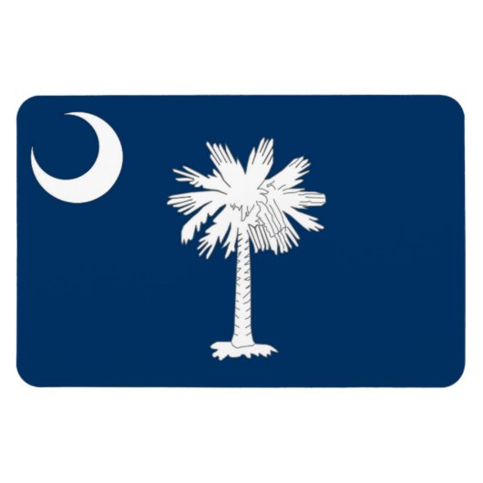 vlag van South Carolina Magneet (Horizontaal)