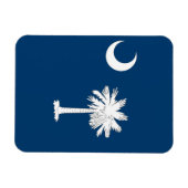 vlag van South Carolina Magneet (Horizontaal)
