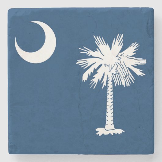 Vlag van South Carolina Marble Onderzetter (Voorkant)