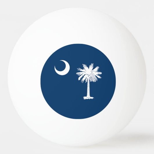 Vlag van South Carolina Pingpongbal (Voorkant)