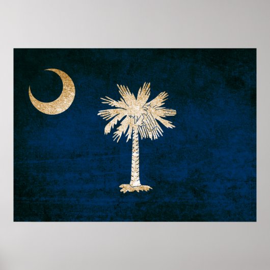 vlag van South Carolina Poster (Voorkant)