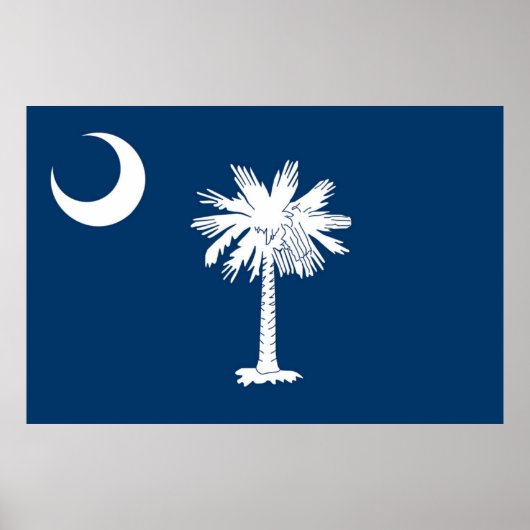 vlag van South Carolina Poster (Voorkant)