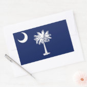 Vlag van South Carolina Rechthoekige Sticker (Envelop)