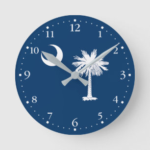 Vlag van South Carolina Ronde Klok