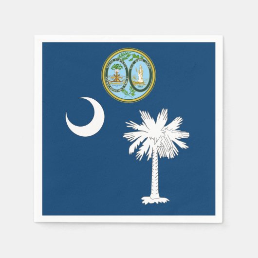 vlag van South Carolina Servet (Voorkant)