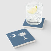 Vlag van South Carolina Stenen Onderzetter (Zijkant)