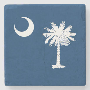 Vlag van South Carolina Stenen Onderzetter
