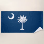 vlag van South Carolina Strandlaken (Voorkant)