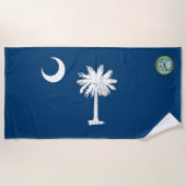 vlag van South Carolina Strandlaken (Voorkant)