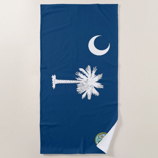 vlag van South Carolina Strandlaken (Voorkant)