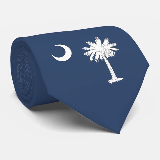 vlag van South Carolina Stropdas (Opgerold)