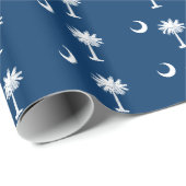 Vlag van South Carolina Tiled Pattern Cadeaupapier (Rol Hoek)