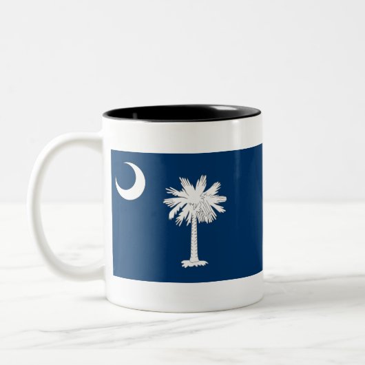 Vlag van South Carolina Tweekleurige Koffiemok (Links)