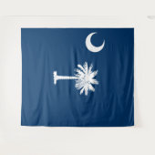 Vlag van South Carolina Wandkleed (Voorkant (horizontaal))