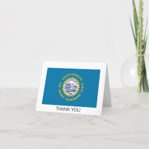 Vlag van South Dakota Bedankkaart