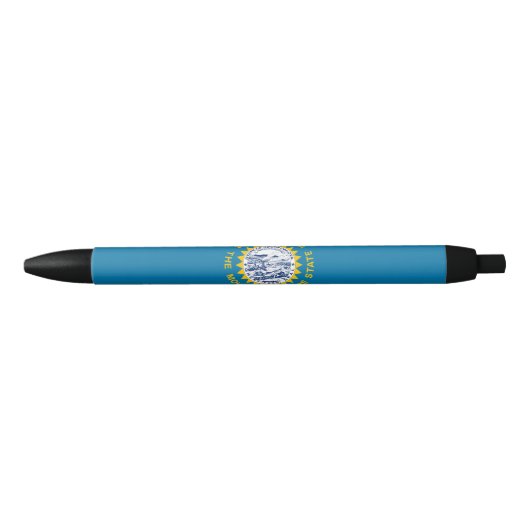 Vlag van South Dakota Blauwe Inkt Pen (Voorkant)