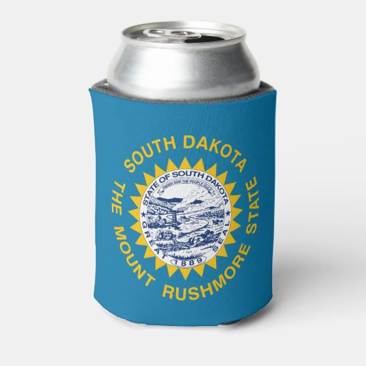 Vlag van South Dakota Blikjeskoeler (Blikje Achterkant)