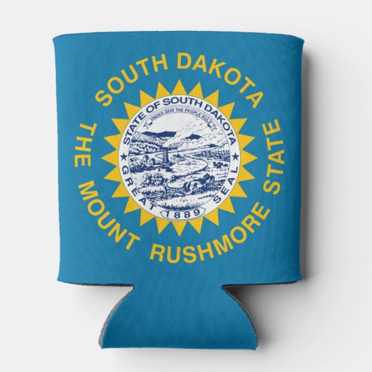 Vlag van South Dakota Blikjeskoeler (Achterkant)