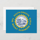 Vlag van South Dakota Briefkaart (Voorkant / Achterkant)