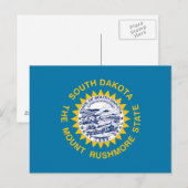 Vlag van South Dakota Briefkaart (Voorkant / Achterkant)